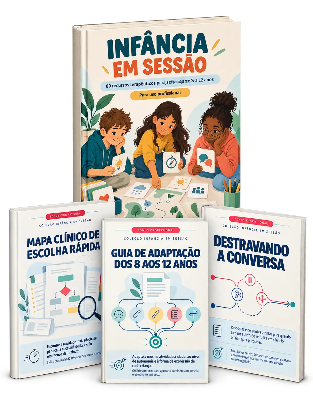 Kit Premium Infância em Sessão com os 3 bônus